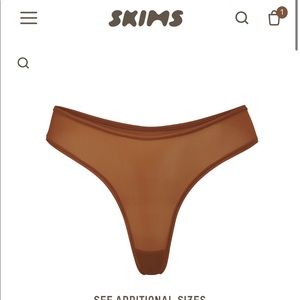 NWT Skims jelly sheer dipped thong